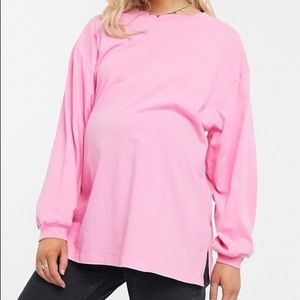ASOS design maternity oversized top w/ long sleeve
